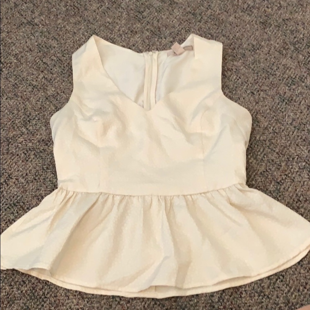 White peplum shirt